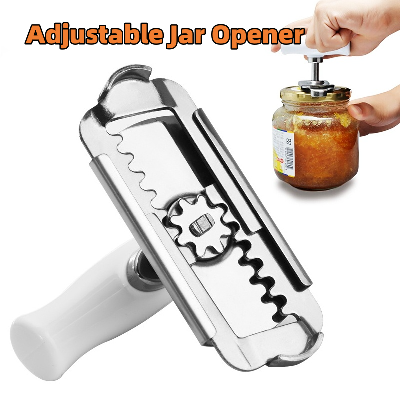Adjustable Jar Opener Stainless Steel Lids Off Jar Opener Bottle Opener Kitchen Accessories Can Opener
